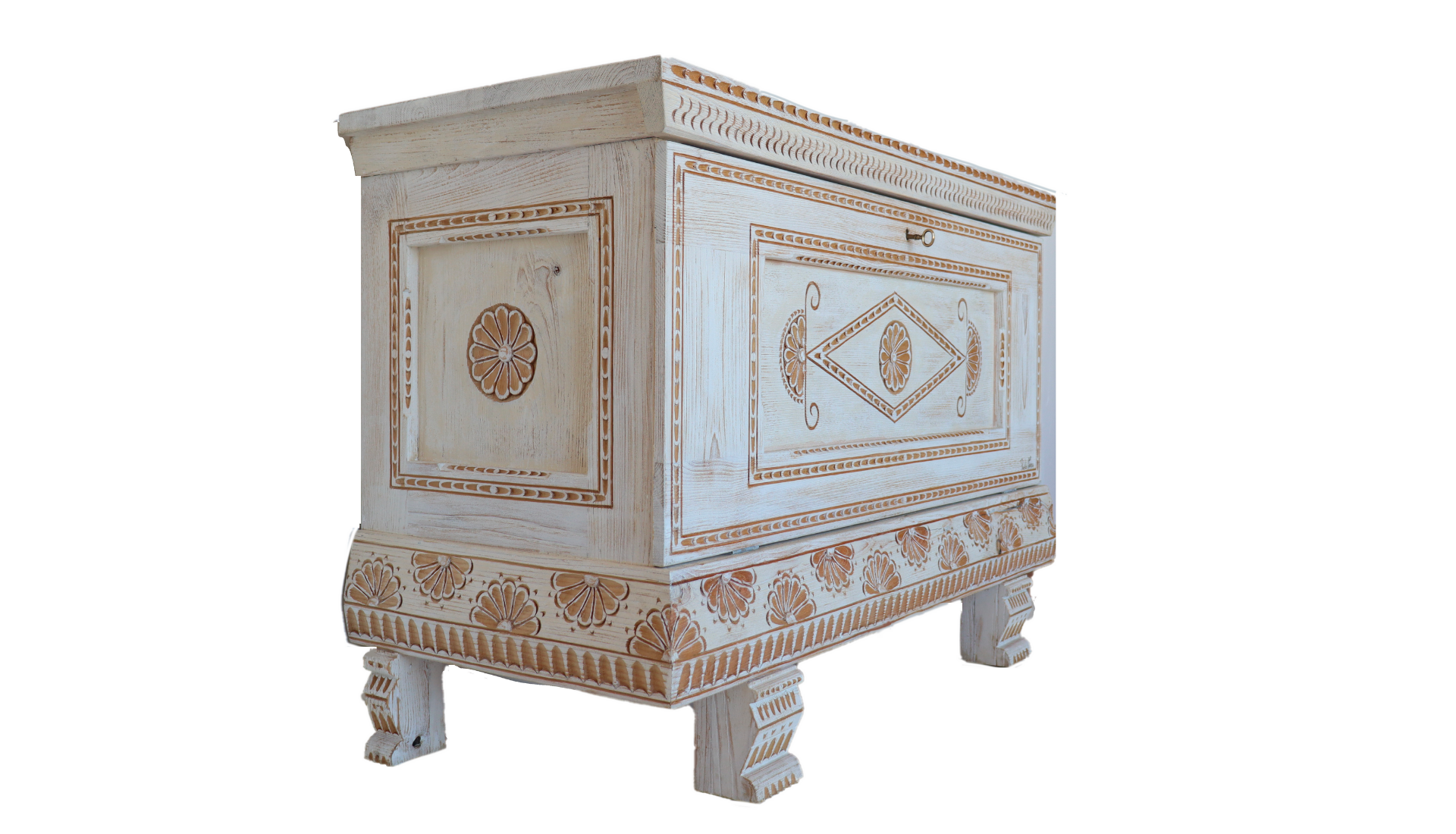 Cassapanca Sarda "Bianca"