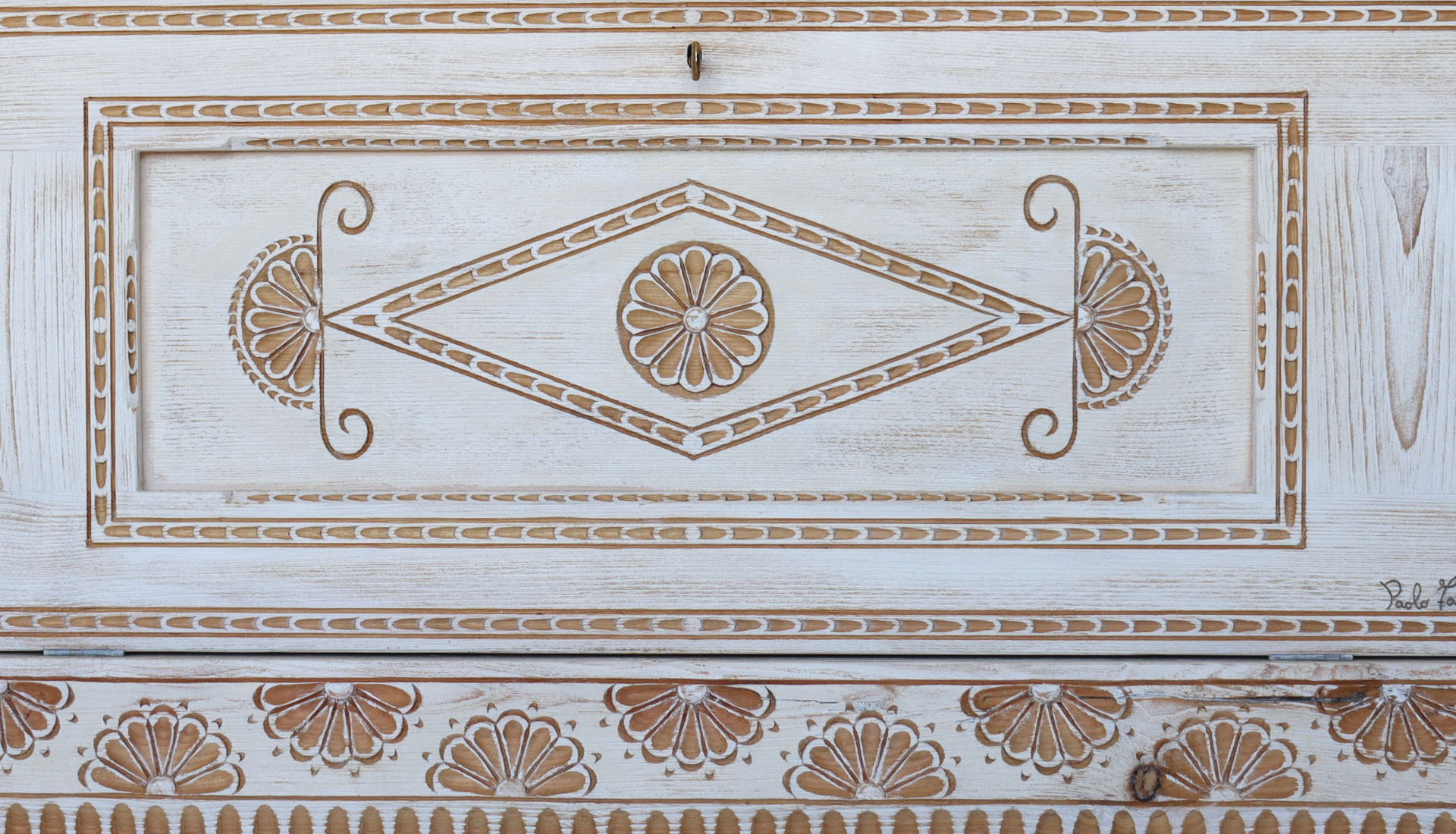 Cassapanca Sarda "Bianca"