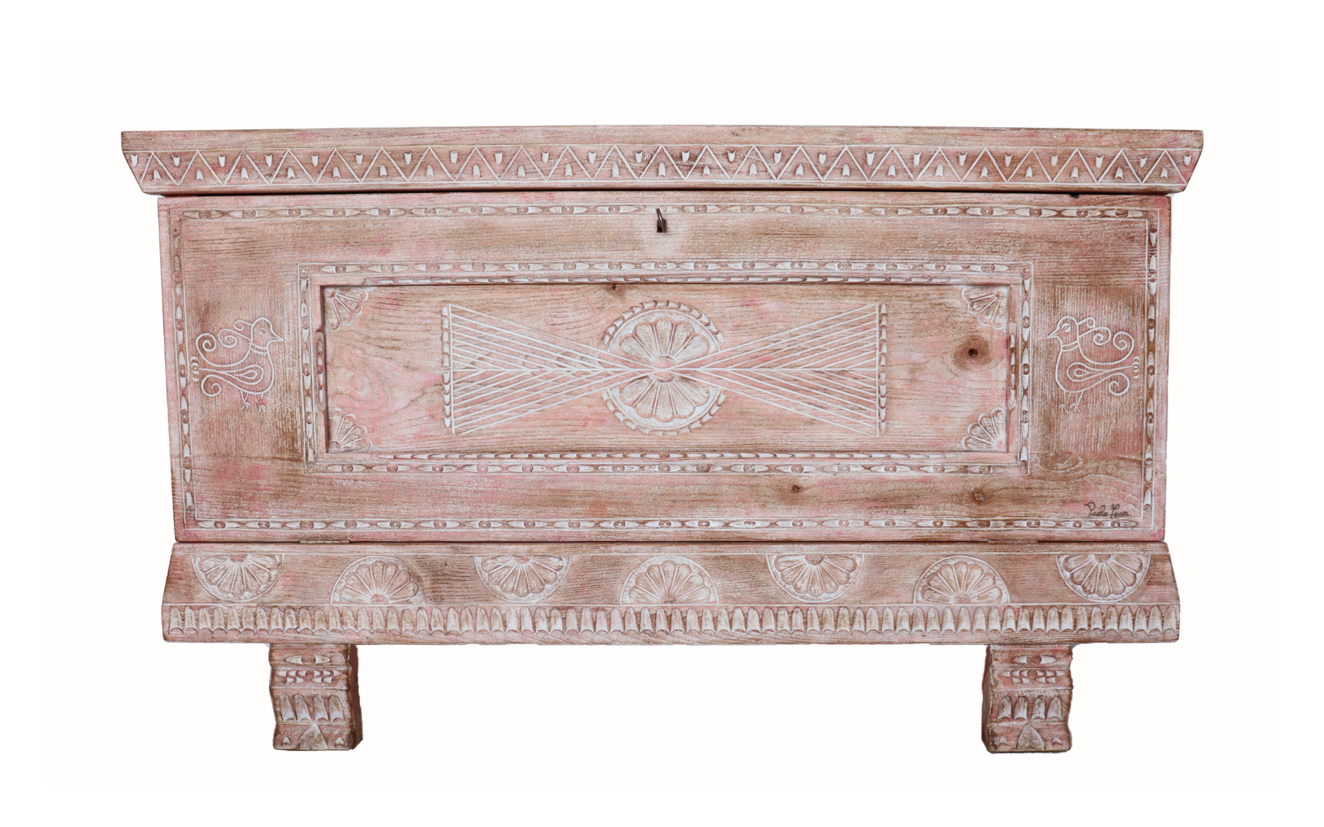 Cassapanca Rosa Antico